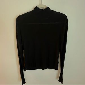 Zara black turtle neck long sleeve shirt